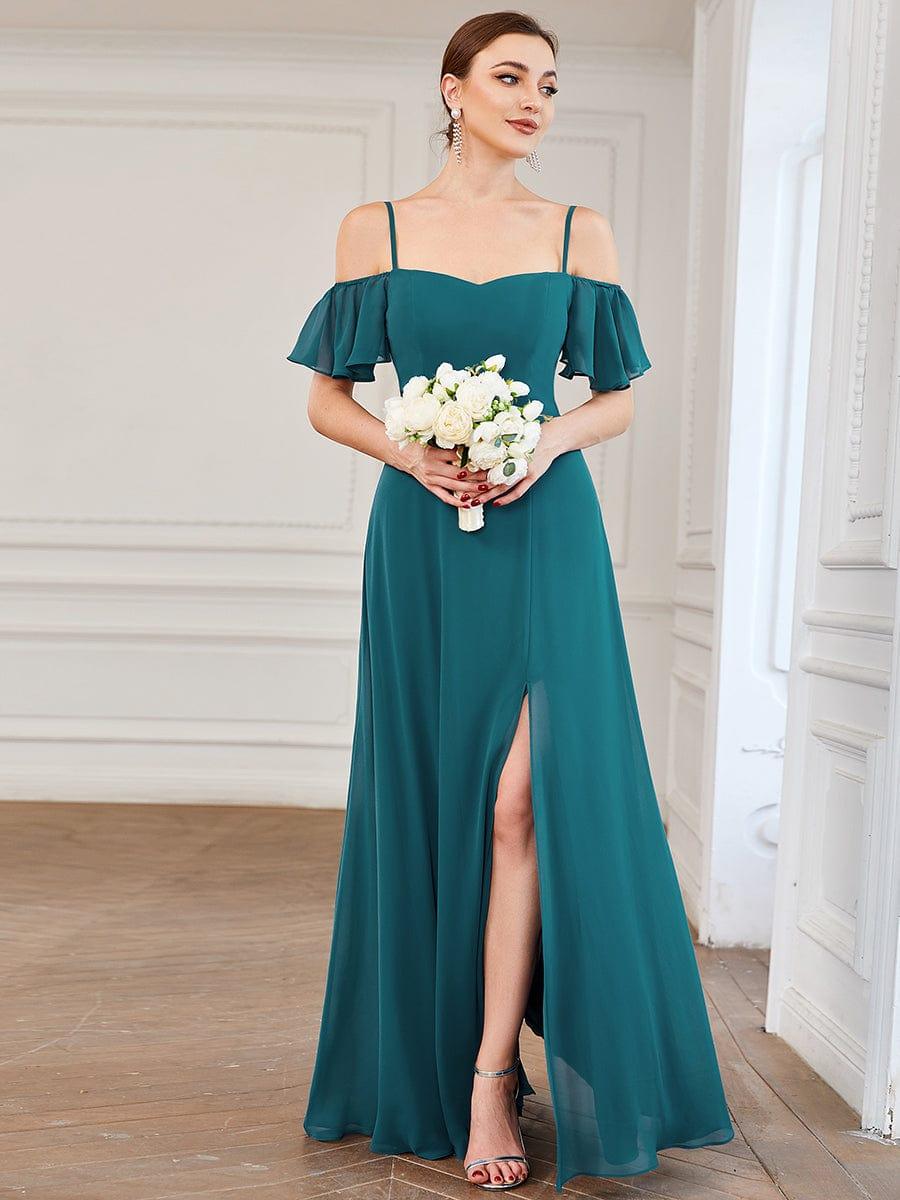 Miss | Jurk Dames Maxi Off-shoulder - Chiffon