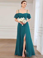 Miss | Jurk Dames Maxi Off-shoulder - Chiffon