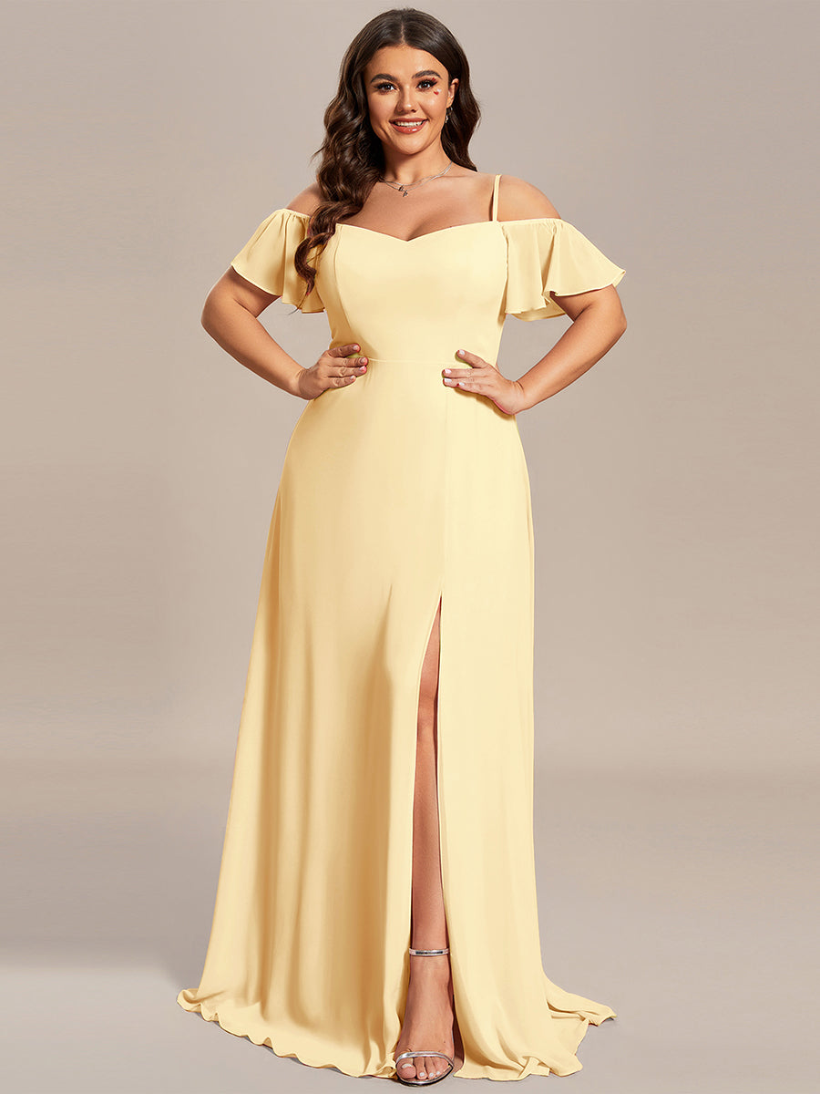 Miss | Jurk Dames Maxi Off-shoulder - Chiffon