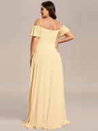 Miss | Jurk Dames Maxi Off-shoulder - Chiffon