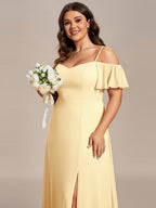 Miss | Jurk Dames Maxi Off-shoulder - Chiffon