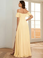 Miss | Jurk Dames Maxi Off-shoulder - Chiffon