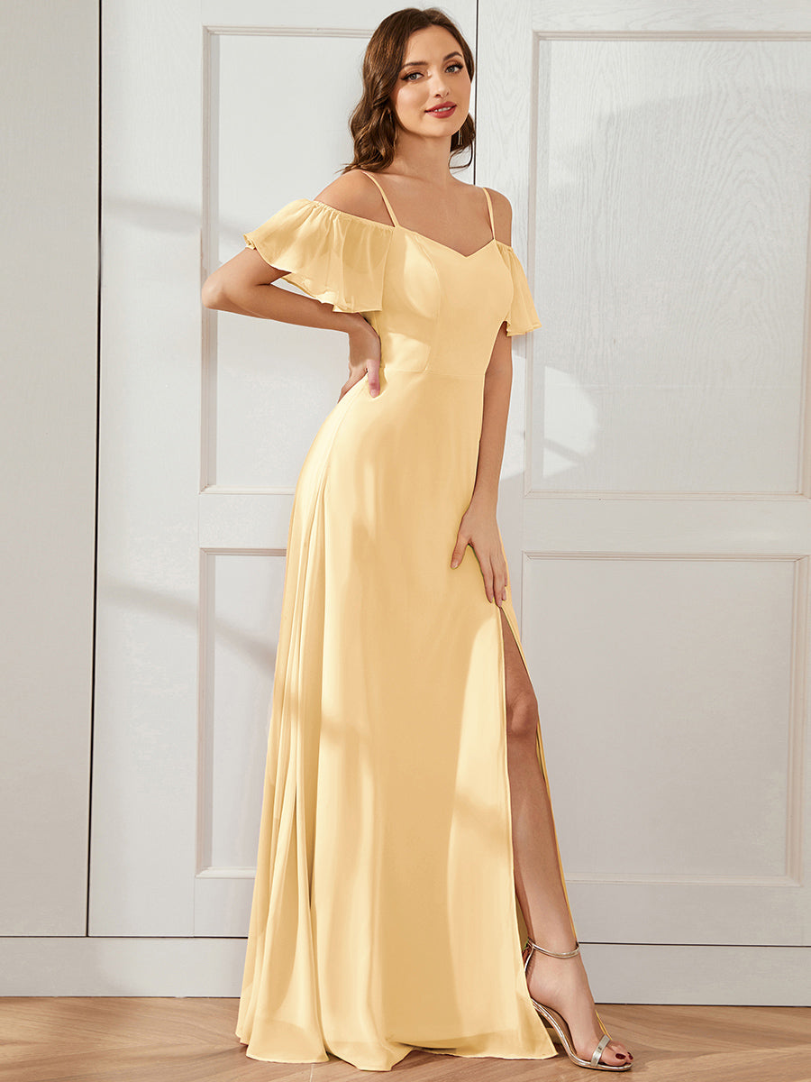 Miss | Jurk Dames Maxi Off-shoulder - Chiffon