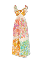 Bloomelia | Maxi Jurk met Bloemenprint & Ruches