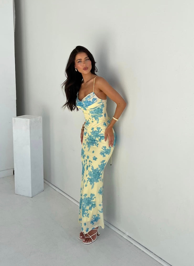 Miss | Jurk Dames Midi Bloemenprint - Polyester