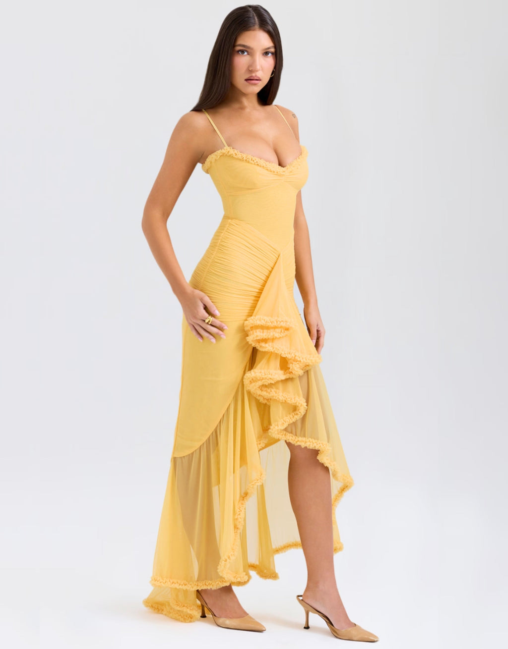 Soleil Ruffle | Maxi Jurk