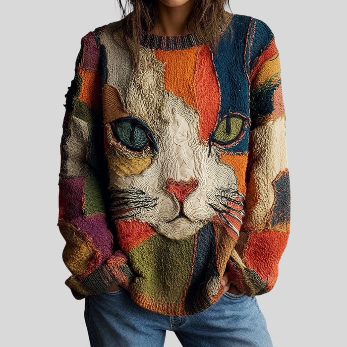 Zaira | Artistic Cat Statement Top — 1