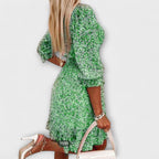 Miss | Jurk Dames Mini Bloemenprint V-hals - Viscose