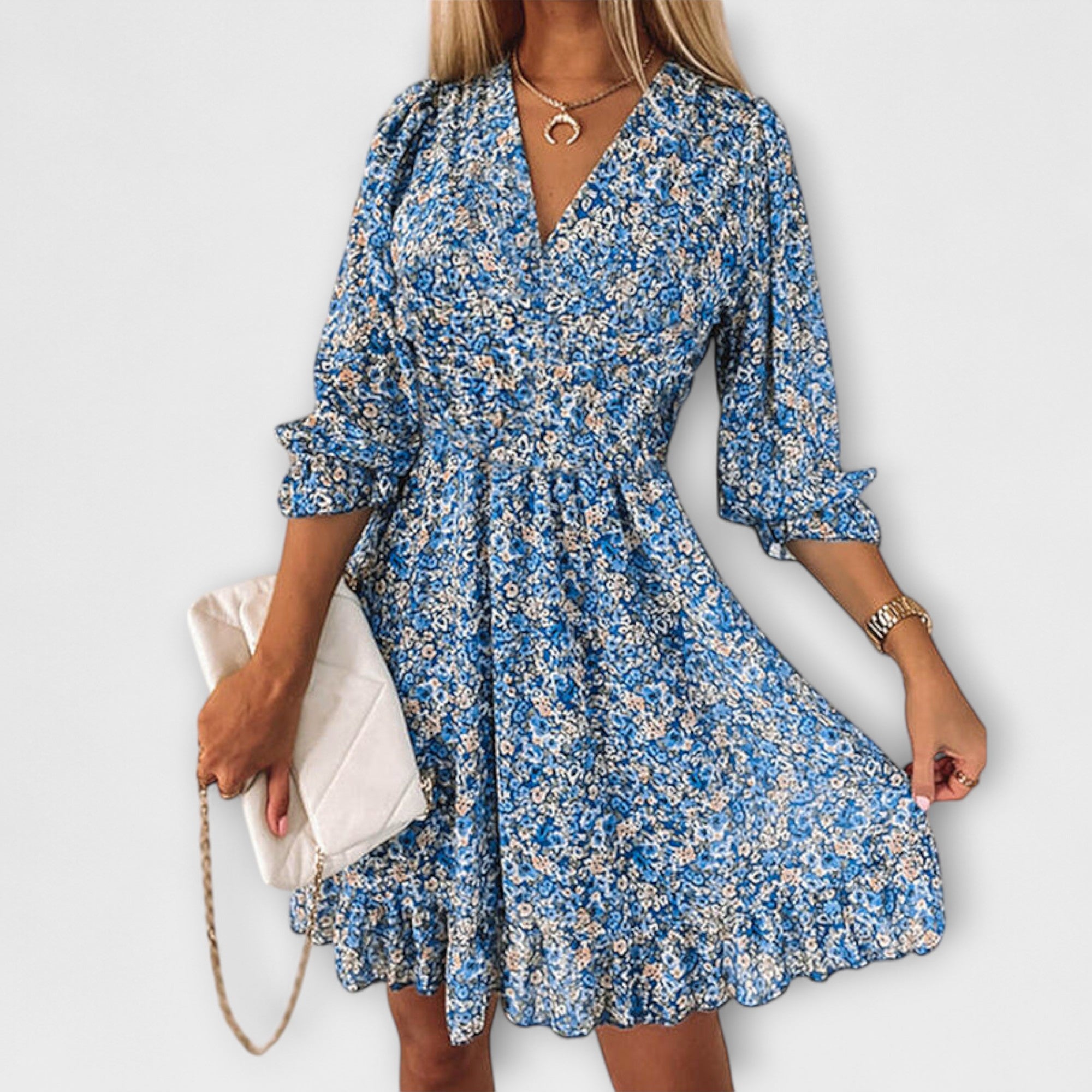 Miss | Jurk Dames Mini Zomer Bloemenprint - Viscose