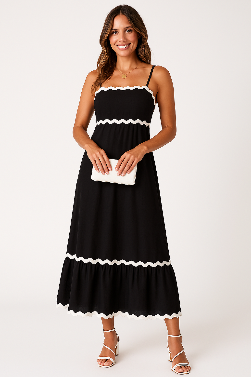 Lotte | Elegante Lange Zomerjurk met Spaghettibandjes voor Dames