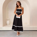Lotte | Elegante Lange Zomerjurk met Spaghettibandjes voor Dames