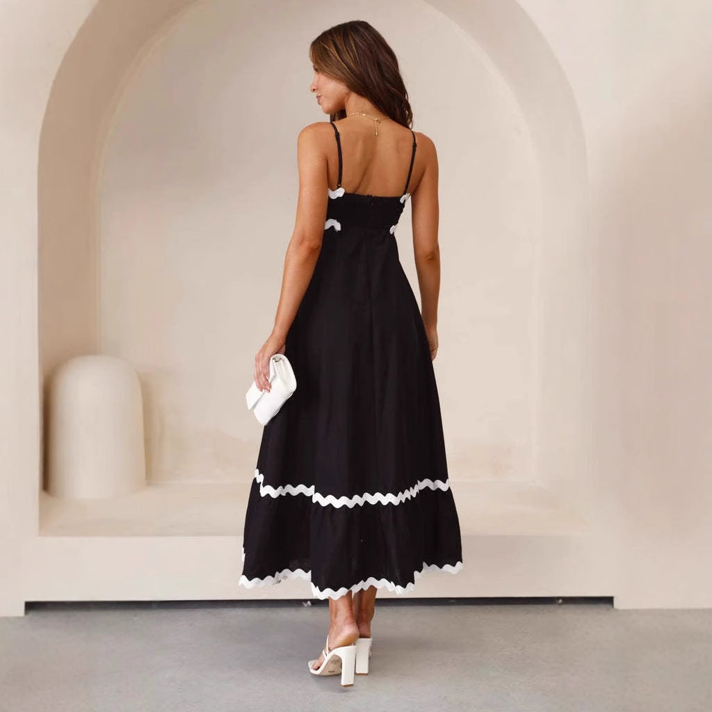 Lotte | Elegante Lange Zomerjurk met Spaghettibandjes voor Dames