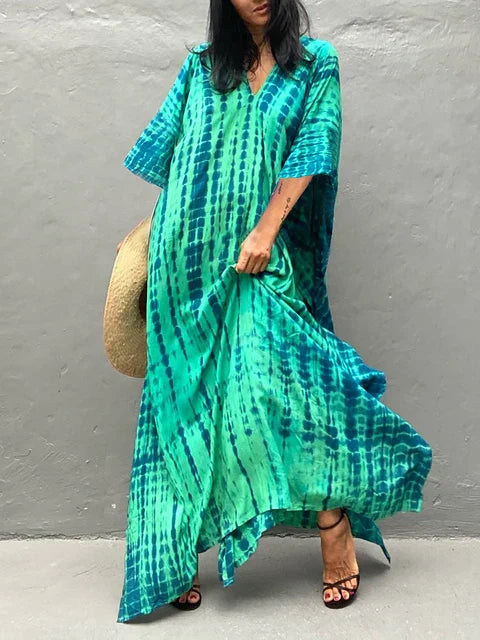 Lotte | Lange Zomerjurk met Kaftan voor Dames - Vloeiend en Comfortabel