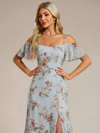 Miss | Jurk Dames Maxi Off-shoulder - Chiffon
