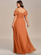 Miss | Jurk Dames Maxi Off-shoulder - Chiffon