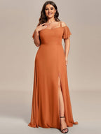 Miss | Jurk Dames Maxi Off-shoulder - Chiffon