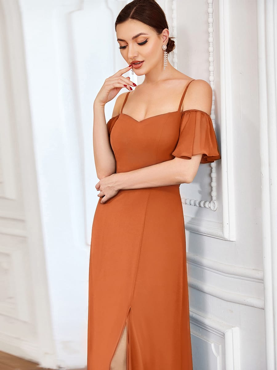 Miss | Jurk Dames Maxi Off-shoulder - Chiffon