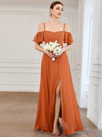 Miss | Jurk Dames Maxi Off-shoulder - Chiffon