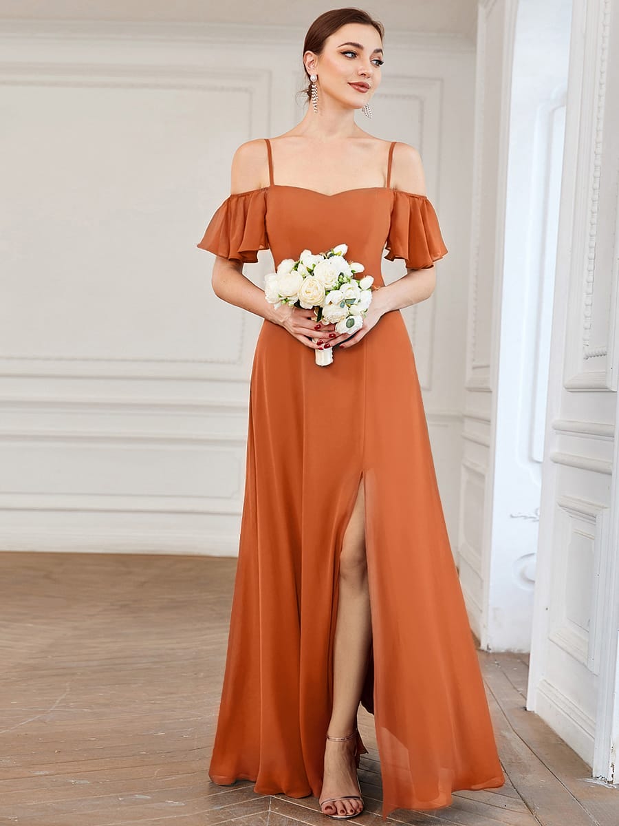 Miss | Jurk Dames Maxi Off-shoulder - Chiffon