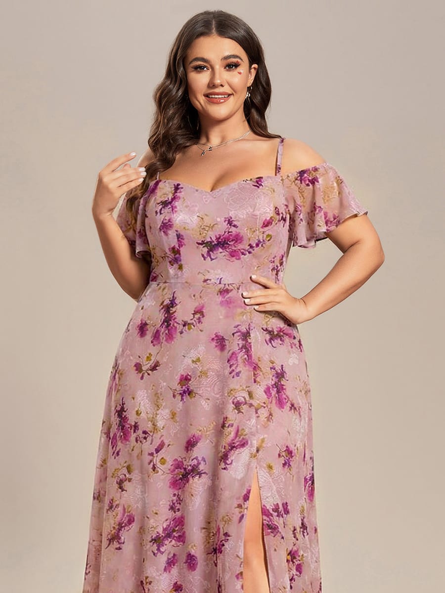 Miss | Jurk Dames Maxi Off-shoulder - Chiffon