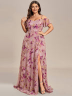 Miss | Jurk Dames Maxi Off-shoulder - Chiffon