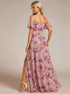 Miss | Jurk Dames Maxi Off-shoulder - Chiffon
