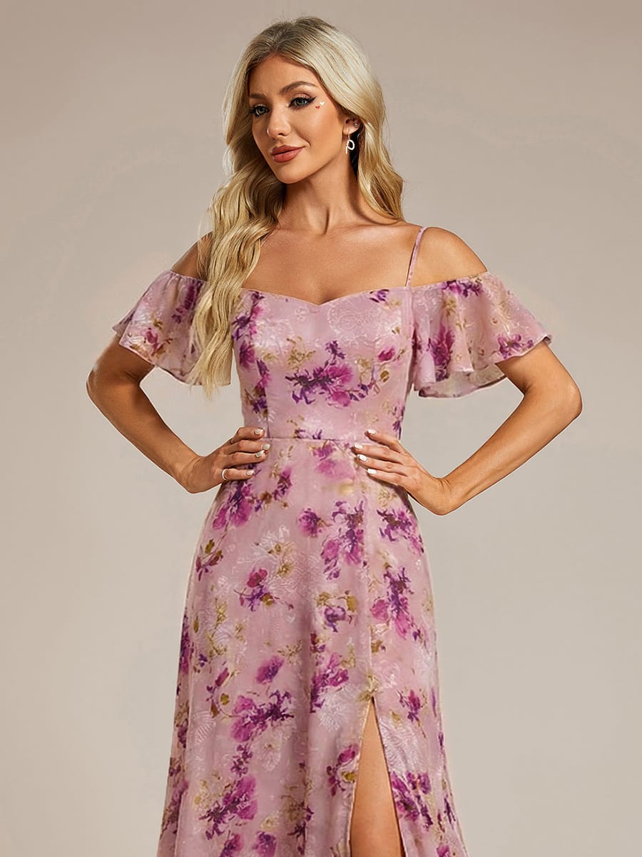 Miss | Jurk Dames Maxi Off-shoulder - Chiffon
