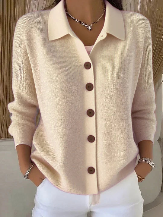 Josephine™ | Button-Front Collared Cardigan — 4