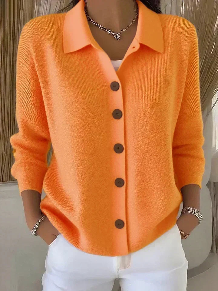 Josephine™ | Button-Front Collared Cardigan — 5