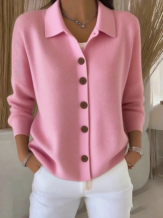 Josephine™ | Button-Front Collared Cardigan — 2