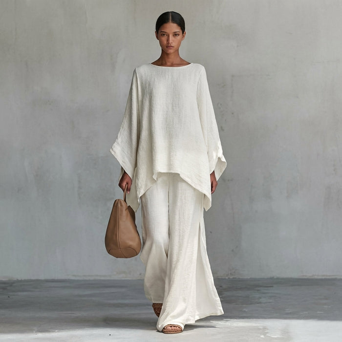 Cristina | Two-Piece Set with Long Sleeves and Loose Pants — 1