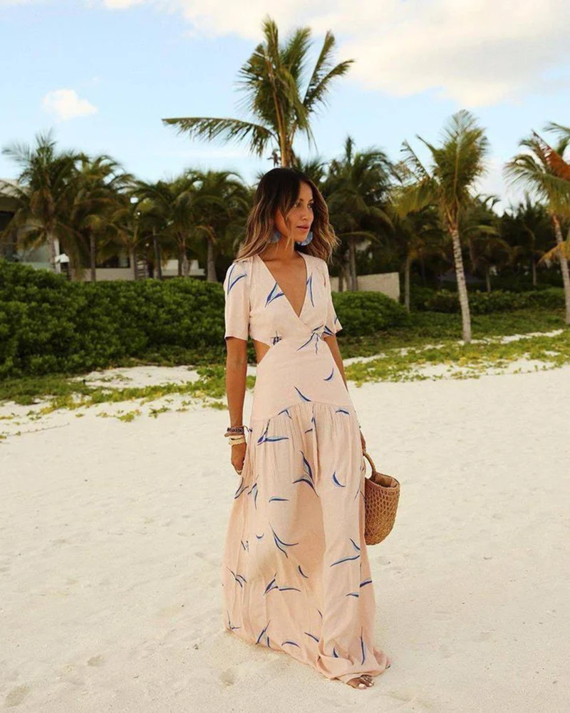 Mila Maxi Dress | Boho cut out maxi jurk voor elke gelegenheid