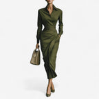 Miss | Wikkeljurk Dames Midi - Viscose