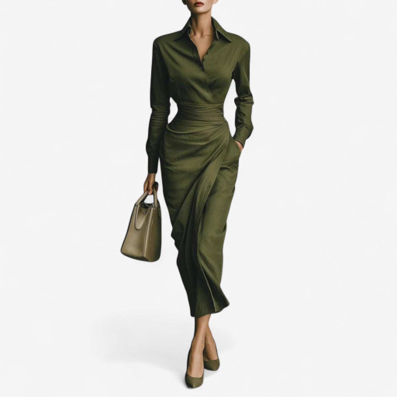 Miss | Wikkeljurk Dames Midi - Viscose