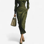 Miss | Wikkeljurk Dames Midi - Viscose