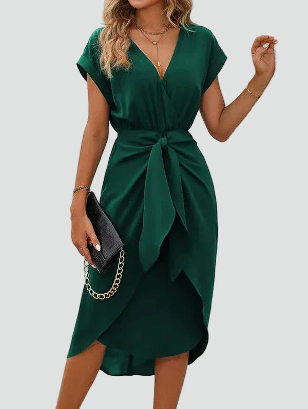 Miss | Jurk Dames Midi Kopertouw - Viscose