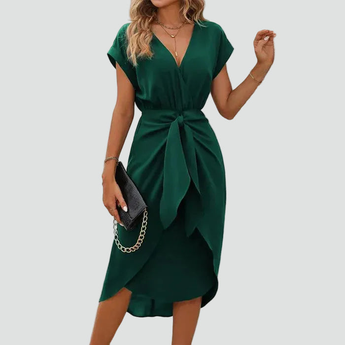 Miss | Jurk Dames Midi Kopertouw - Viscose