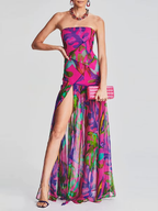 Zamira | Sheer Split Maxi Dress