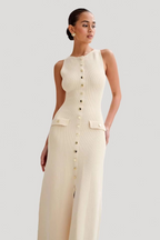 Mayfair Grace | Mouwloze Midi Jurk