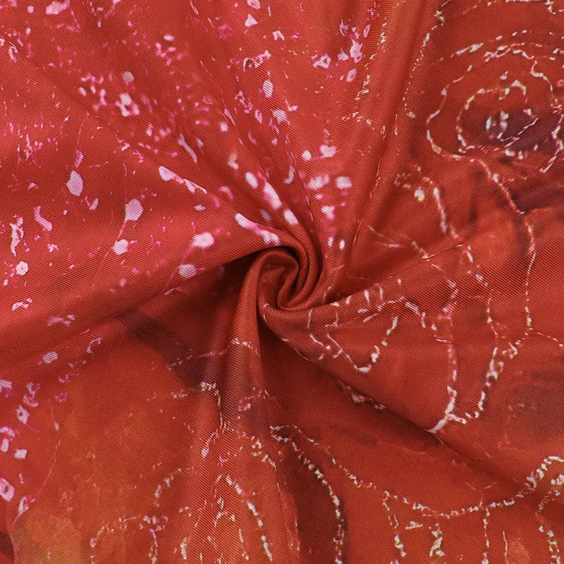 Roselia | Halterjurk met Vlinderprint & Open Rug