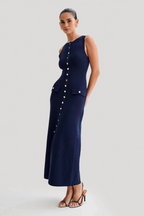 Mayfair Grace | Mouwloze Midi Jurk