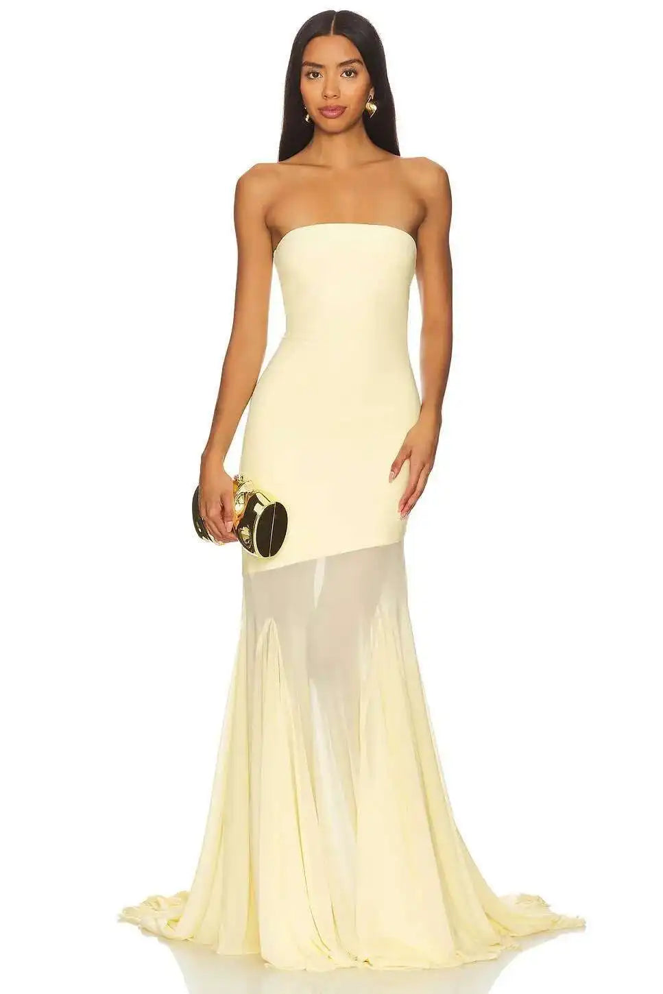Aveline | Strapless Glamour Jurk met Tule Rok
