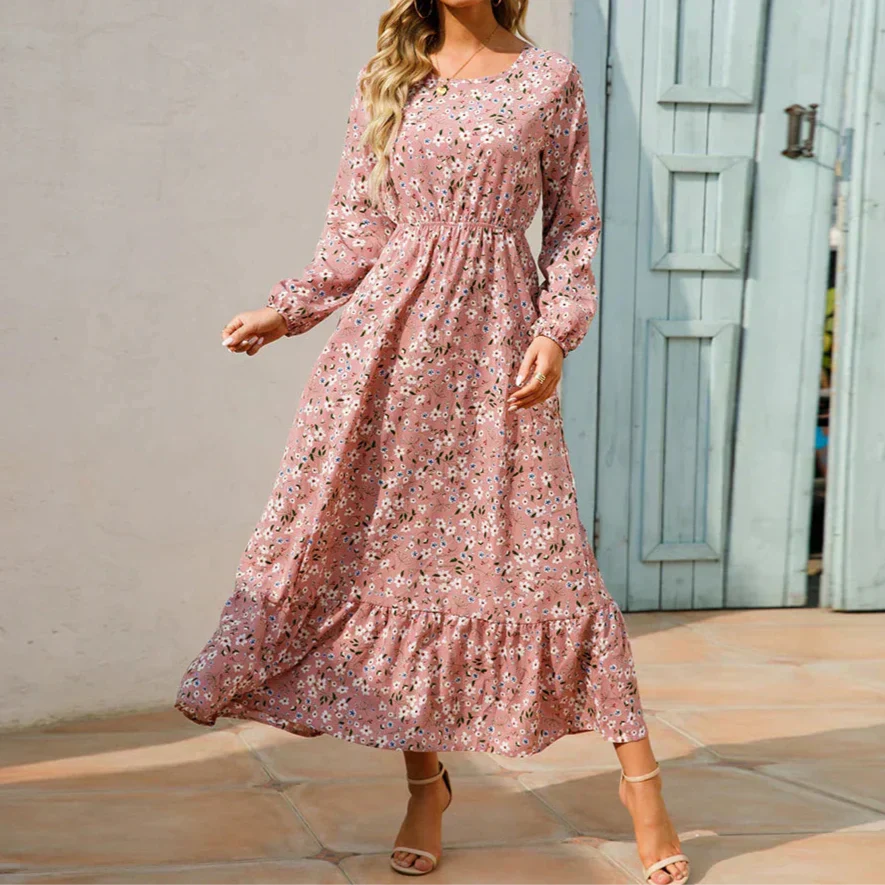 Miss | Jurk Dames Maxi Zomer Bloemenprint - Viscose