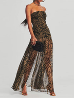 Zamira | Sheer Split Maxi Dress