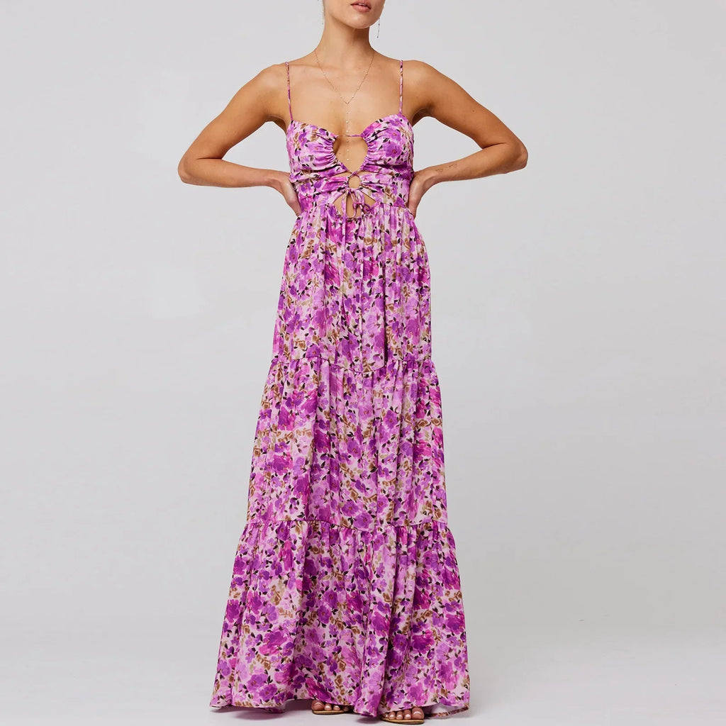 Florisia | Cut-Out Maxi Dress