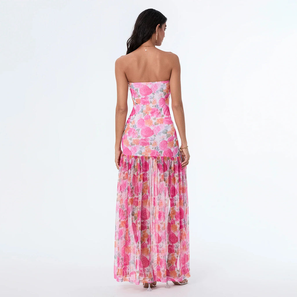 Zamira | Sheer Split Maxi Dress
