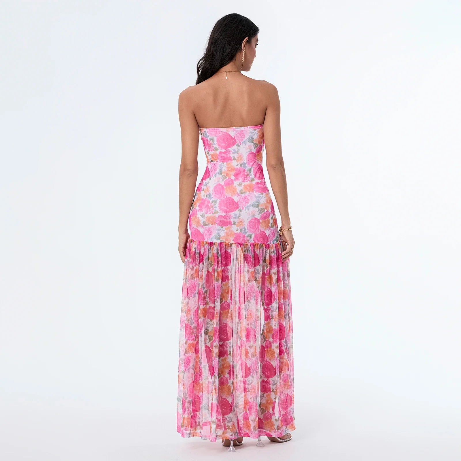 Zamira | Sheer Split Maxi Dress