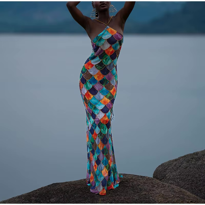 Serena Mermaid | Maxi Jurk