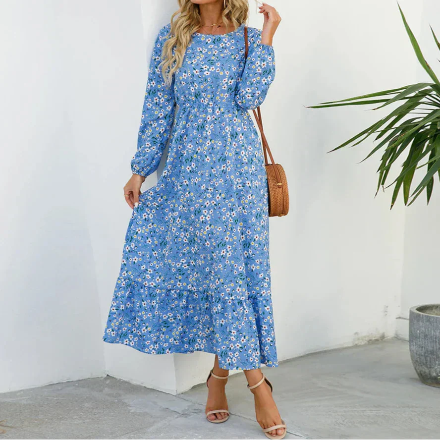 Miss | Jurk Dames Maxi Zomer Bloemenprint - Viscose