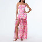 Zamira | Sheer Split Maxi Dress